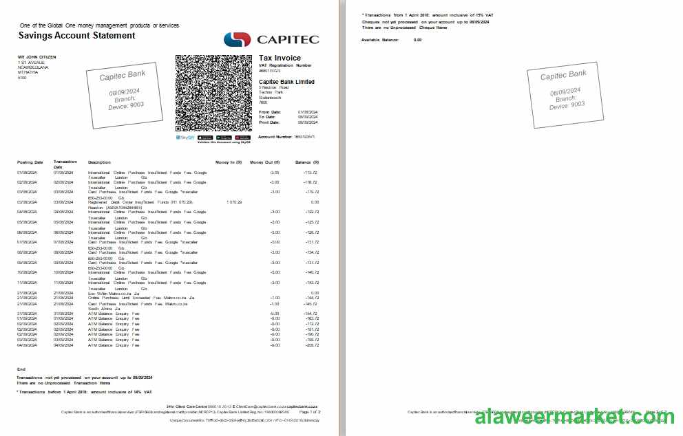 South Africa Capitec Bank st 2 pages scr